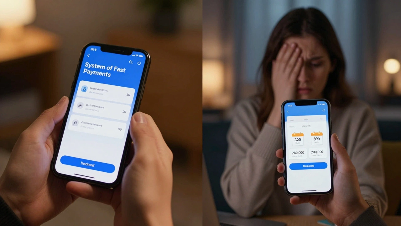 Пользователь пытается перевести деньги в выходной день, но лимит снижен