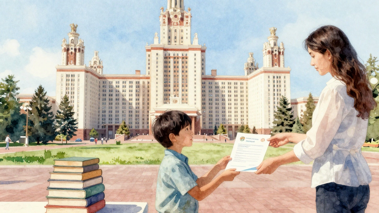 Родитель и ребенок оплачивают обучение в университете Санкт-Петербурга