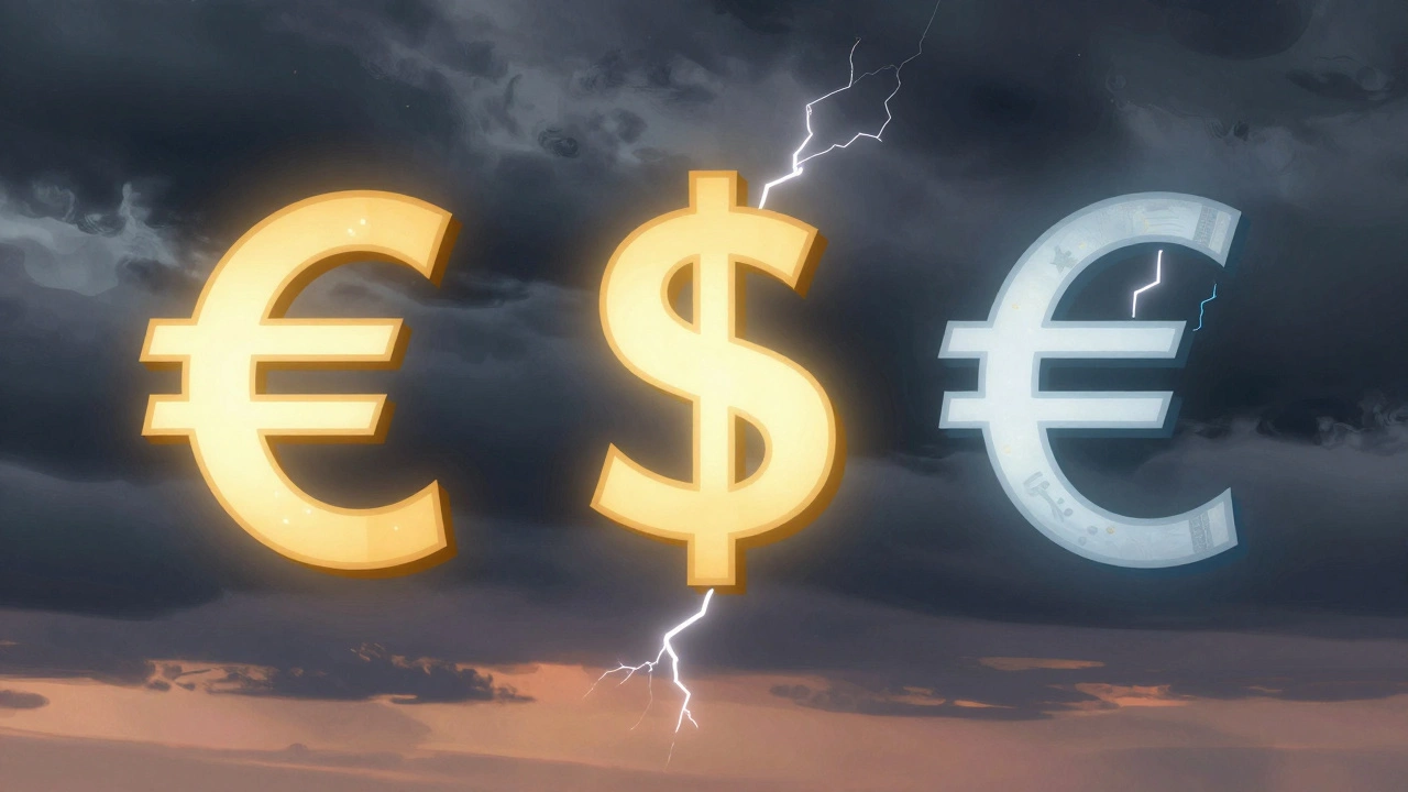 Швейцарский франк светится спокойно, доллар и евро колеблются в буре.