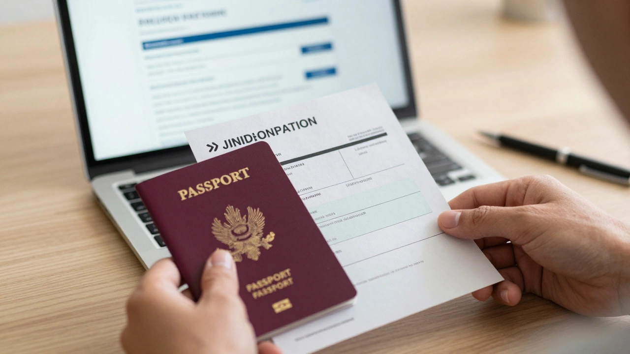 Паспорт и документы для открытия счета на столе